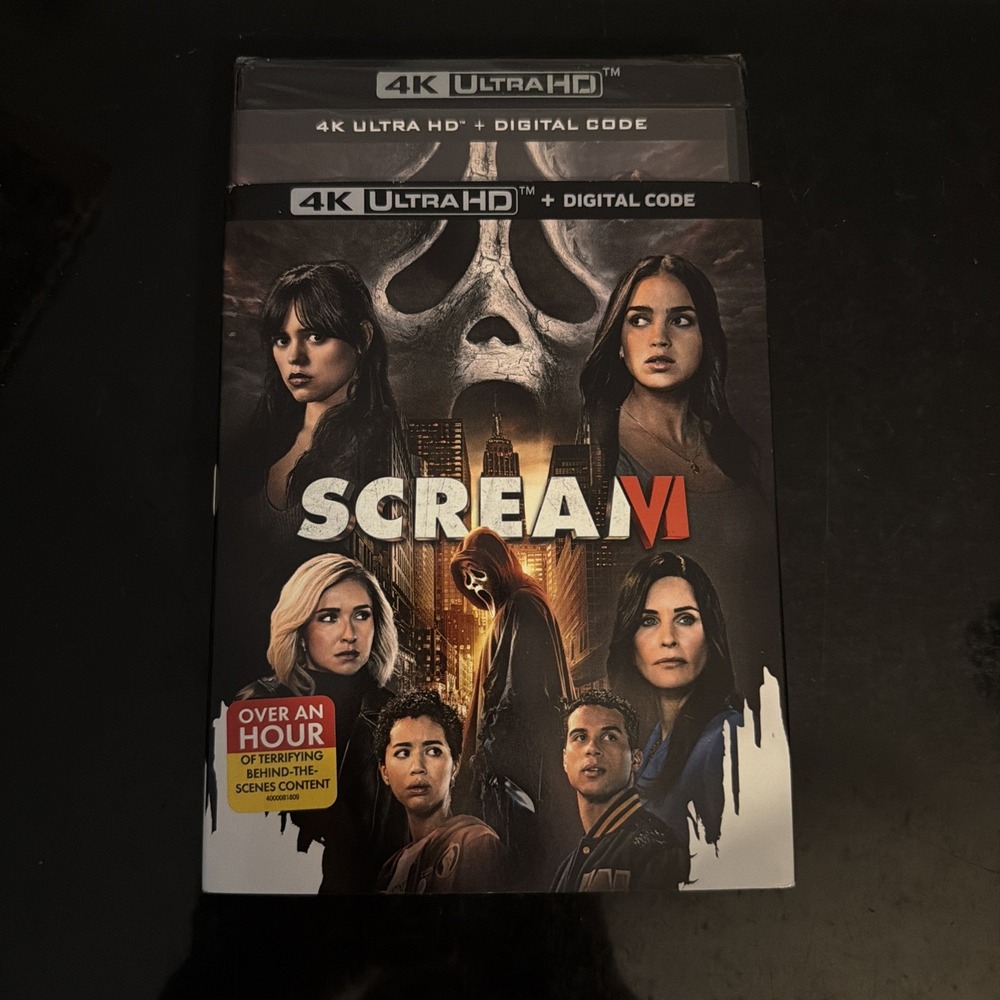 Scream VI 6 (4K Ultra HD, 2023) Slipcover Brand New Sealed